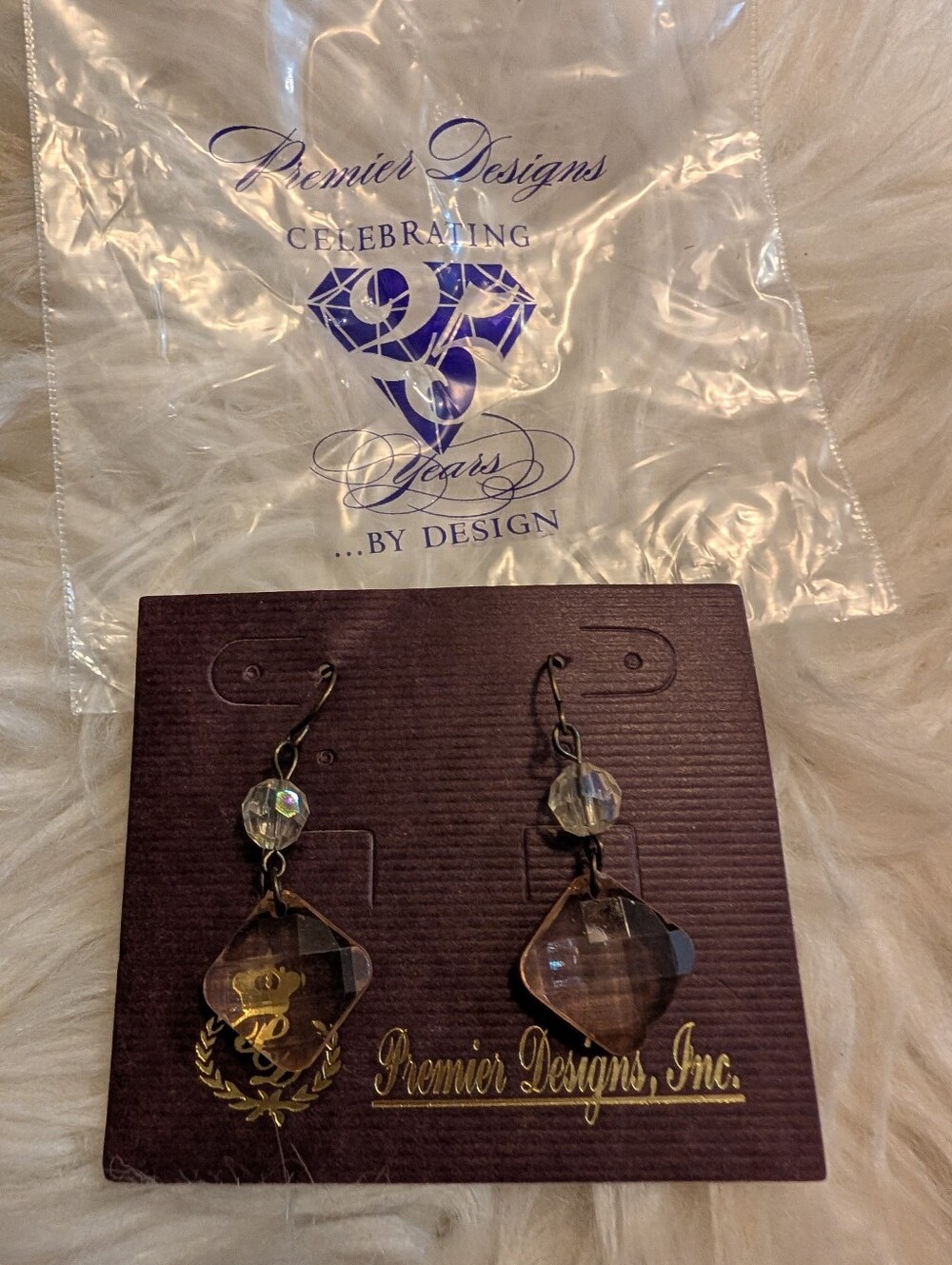 Premier Designs Crystal Drop Earrings - Clear
